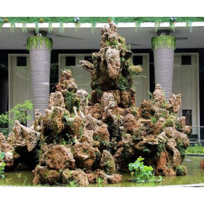 千层石假山制作-济南假山制作-济南神斧景观技术精湛(查看)