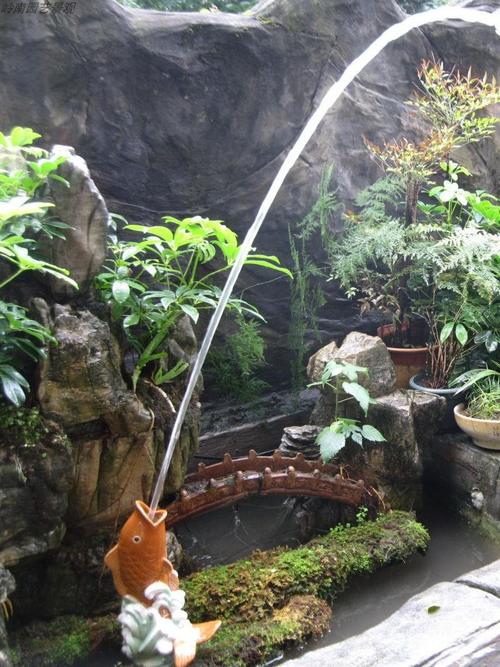70yf吸水石假山陶瓷配件流水大号睡鲤鱼山水盆景配件多肉水族造景