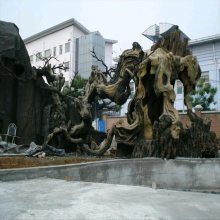 【工厂定做仿真桃花樱花假树 灵寿商场水泥假树装饰 房产园区仿真树假山假树图片】工厂定做仿真桃花樱花假树 灵寿商场水泥假树装饰 房产园区仿真树假山假树