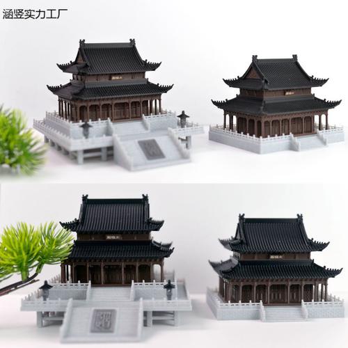 2025新款古建筑摆件 中式亭台楼阁与假山盆景，演绎复古国风雅韵